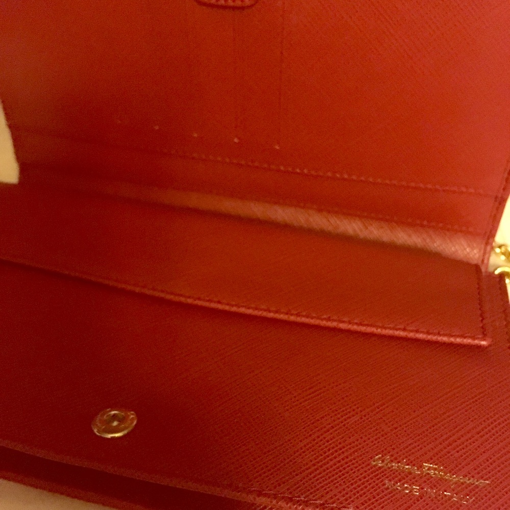 NEW. Salvatore Ferragamo with Gold Chain Strap - Picture 2 of 5